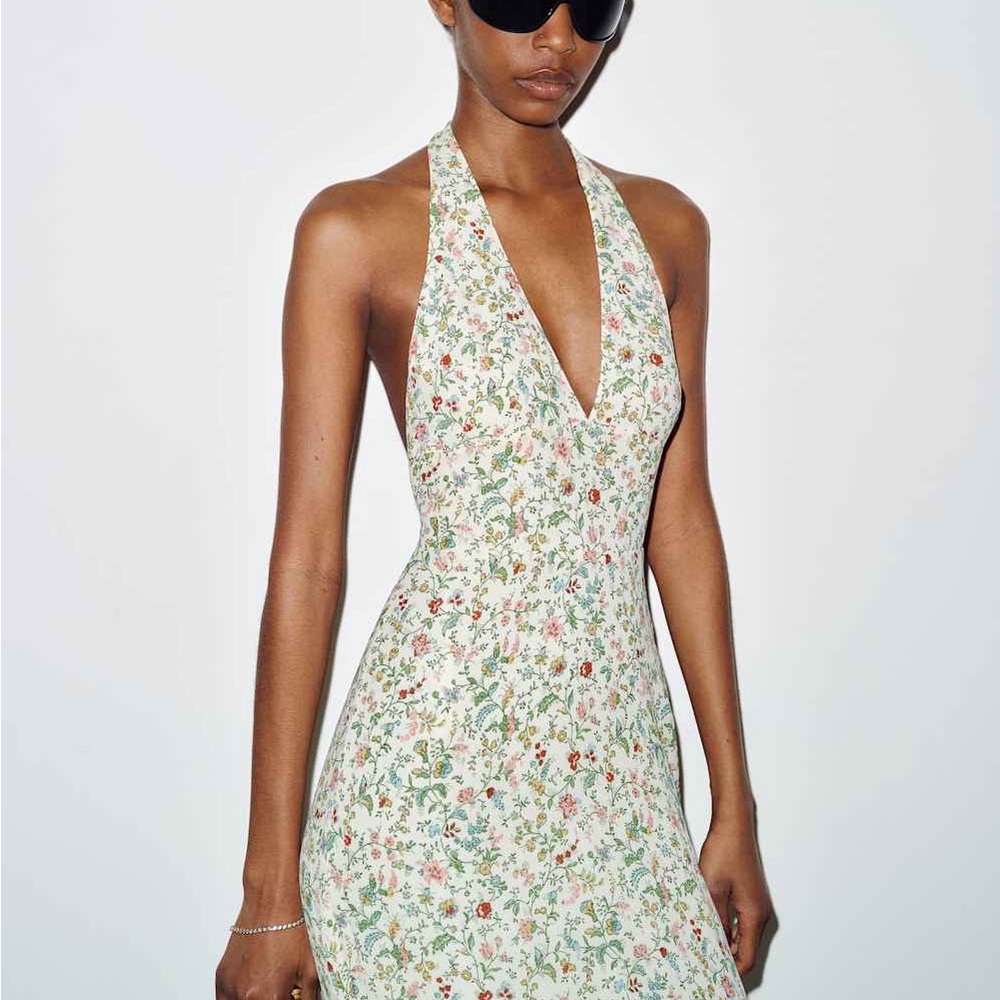 NWT Reformation Bertha Dress Size 10 Gardener White Floral